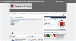 Desktop Screenshot of comune.bresimo.tn.it